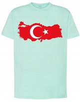 T-Shirt męski Państwa Turcja Flaga r.XXL