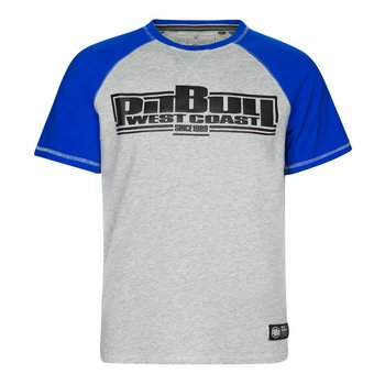 T-shirt męski Pitbull Boxing szaro-niebieski 211042155504 M - Pitbull West Coast
