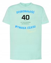 T-Shirt męski Prezent Doskonałość Wymaga Czasu L