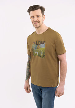 T-SHIRT MĘSKI Z NADRUKIEM COMFORT FIT VOLCANO T-MOUNTAINS M - VOLCANO