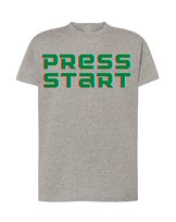 T-Shirt modny nadruk Press Start Rozm.M