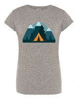 T-Shirt nadruk Góry Kemping Namiot Rozm.XXL
