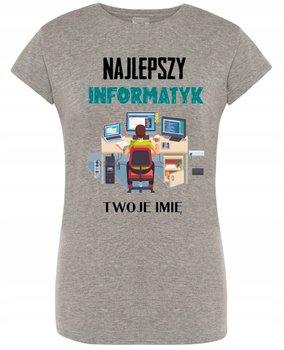 T-Shirt Najlepszy Informatyk Imię XL - Inna marka