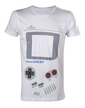 T-Shirt Nintendo White Gameboy, L - Bioworld
