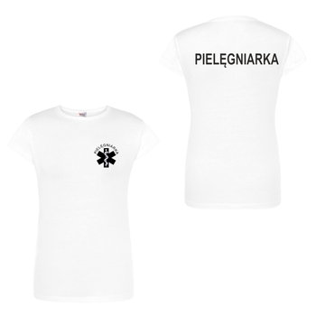 T-shirt -  pielegniarka koszulka medyczna damska biała XXL - M&C