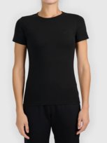 T-shirt slim z kolekcji basic damski 4F 4FWMM00TTSHF3306-20S Czarny XL 4F