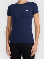 T-shirt slim z kolekcji basic damski 4F 4FWMM00TTSHF3306-31S Niebieski XL 4F