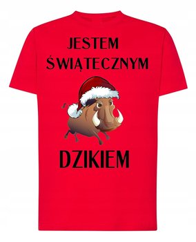 T-Shirt świąteczny nadruk jestem dzikiem R.XS - Inna marka