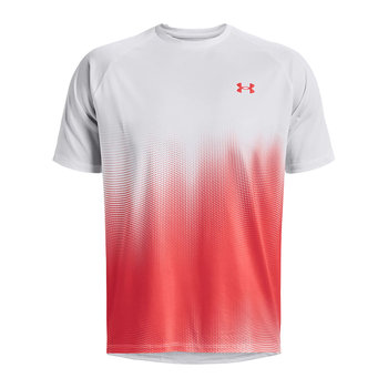 T-shirt treningowy męski Under Armour Tech Fade czerwono-biała 1377053 S - Under Armour