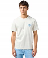 T-shirt Wrangler SMALL LOGO TEE 112362814 Vintage White XXL