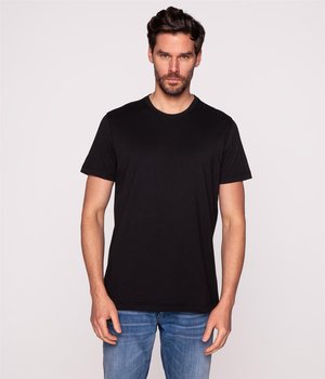 T-shirt z bawełny organicznej TEFF ORGANIC BLACK-L - Lee Cooper
