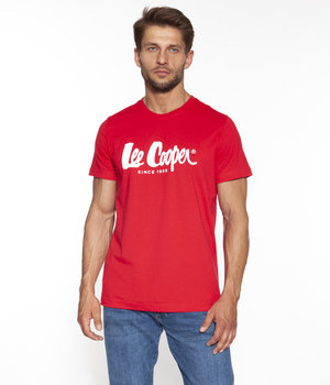 T-shirt z logo HERO7 1840 RED-L - Lee Cooper