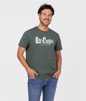 T-shirt z logo HERO7 FADE 6005 DARK FOREST-L - Lee Cooper