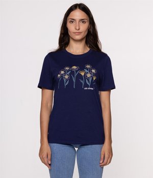T-shirt z nadrukiem FLOWERS 6 5700 MEDIEVAL BLUE-XL - Inna marka