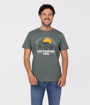 T-shirt z nadrukiem TRIP 2310 DARK FOREST-L - Lee Cooper