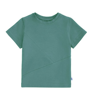 T-shirt z przeszyciami khaki 110 - TuSzyte