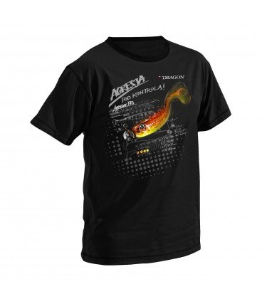 Zdjęcia - Odzież wędkarska Dragon T-Shirty  Aggressor Pro czarne S 