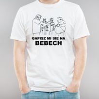 T-shitr koszulka uniwersalna z nadrukiem Gapisz mi się na Bebech funny rozmiar XL Inna marka