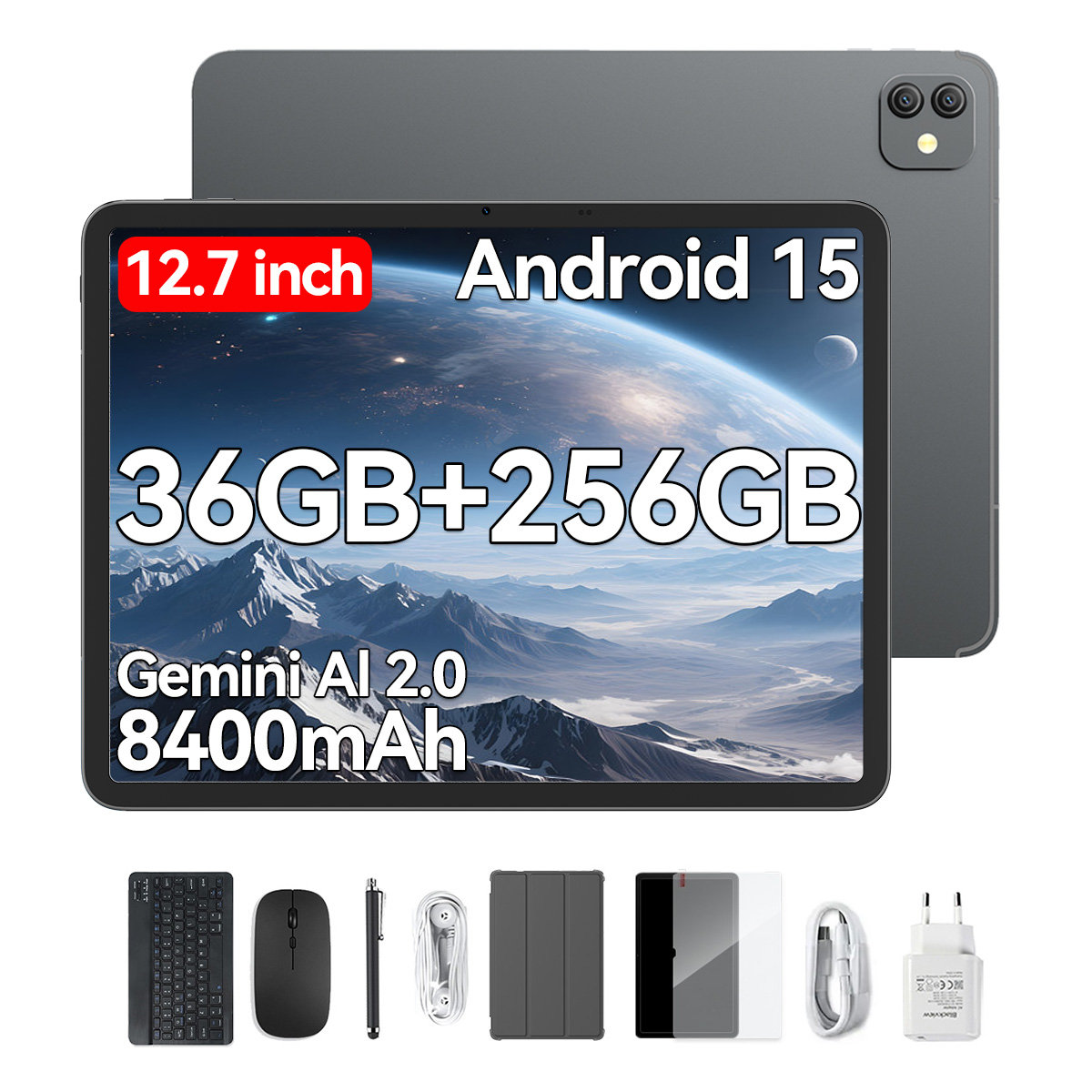 Tablet Blackview LINK 8 12GB/256GB 12,7"2K WiFi Android 15 Szary ...