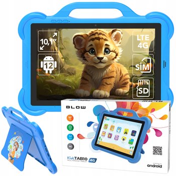 TABLET DLA DZIECI 10,1" LTE 4/64GB WiFi GPS ETUI ZESTAW EDUKACYJNY PREZENT - Blow