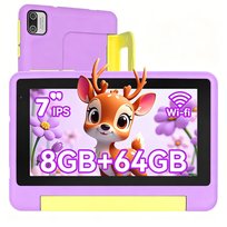 Tablet dla dzieci HotLight 8/64GB 7” Android 13 do nauki i rozrywki Fioletowy