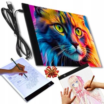 TABLET GRAFICZNY Deska Kreślarska Do Rysowania LED PREZENT DLA DZIECKA A4 - Inny producent