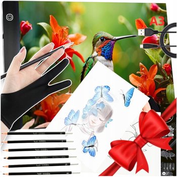 Tablet Graficzny Do Rysowania A3 Deska Kreślarska Xl Tablica Led Akcesoria - Inna marka