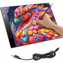 Tablet Graficzny Do Rysowania Tablica Deska Kreślarska Znikopis Led A4