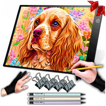 TABLET GRAFICZNY TABLICA DZIECI RYSOWANIA DESKA KREŚLARSKA LED5 ÓW - Inny producent