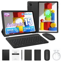Tablet HotLight 10,1" Android 15 30GB/128GB z klawiaturą myszą i rysikiem czarny HotLight