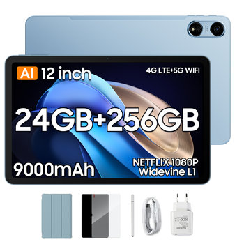 Tablet OSCAL PAD 100 8GB/256GB 12" 4G LET DUAL SIM 9000mAh Android15 Niebieski - Blackview