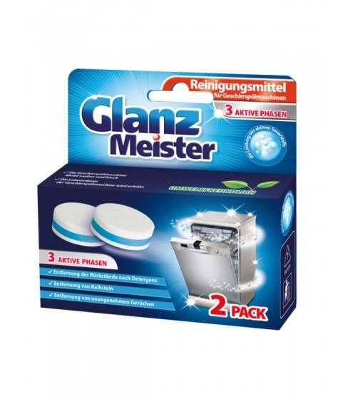 Фото - Таблетки для посудомийки Mondex Tabletki do czyszczenia zmywarki GLANZMEISTER, 2 szt. 