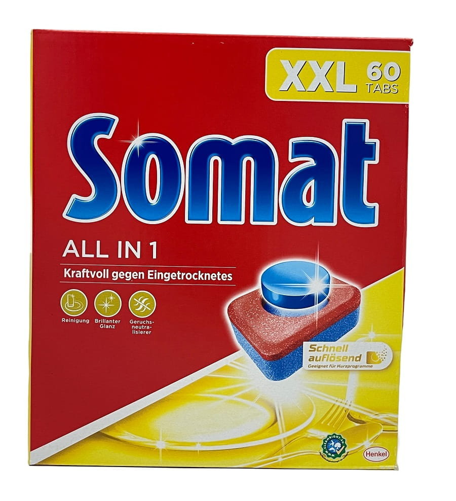 Фото - Таблетки для посудомийки Somat Tabletki do zmywarki  all in 1 60 sztuk 