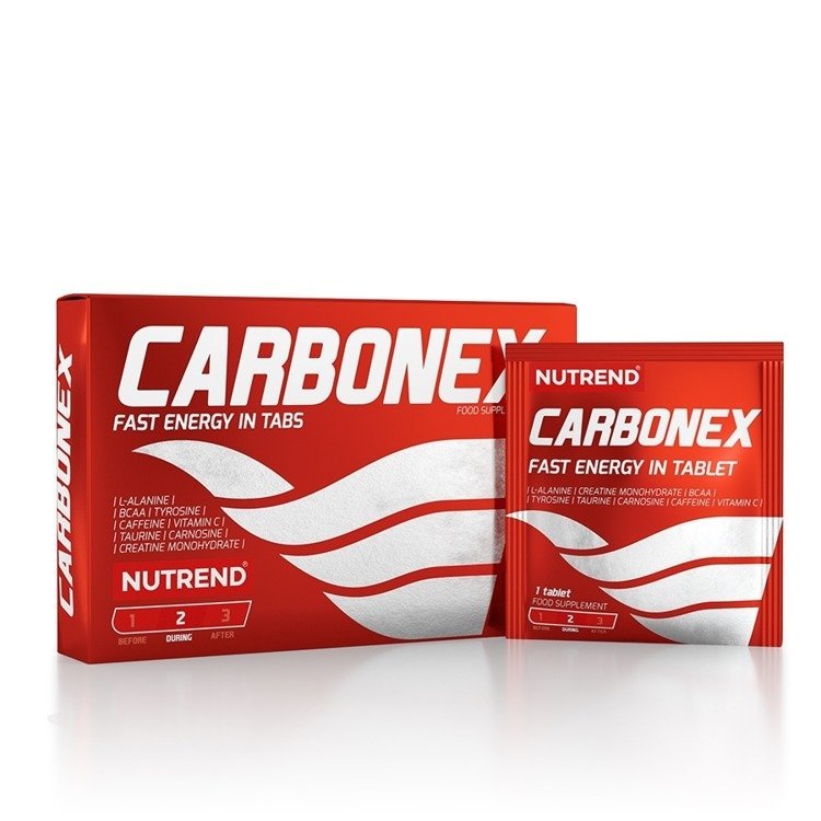 Zdjęcia - Pozostałe suplementy sportowe Nutrend Tabletki energetyczne  CARBONEX - 12 tabletek 