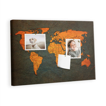 Tablica korkowa 60x40 cm, wzór Mapa świata - Inna marka