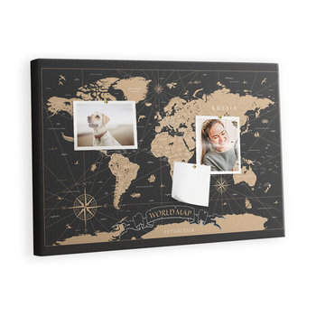 Tablica korkowa 60x40 cm, wzór Vintage mapa świata - Inna marka
