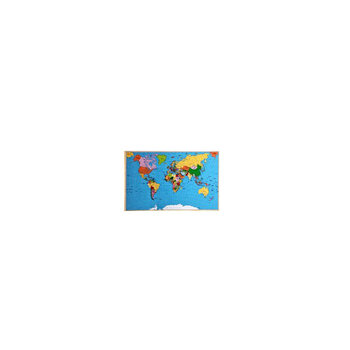 Tablica korkowa 90*60cm obraz na korku mapa świata - Ameco
