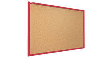 Tablica korkowa, czerwona, 120x90 cm