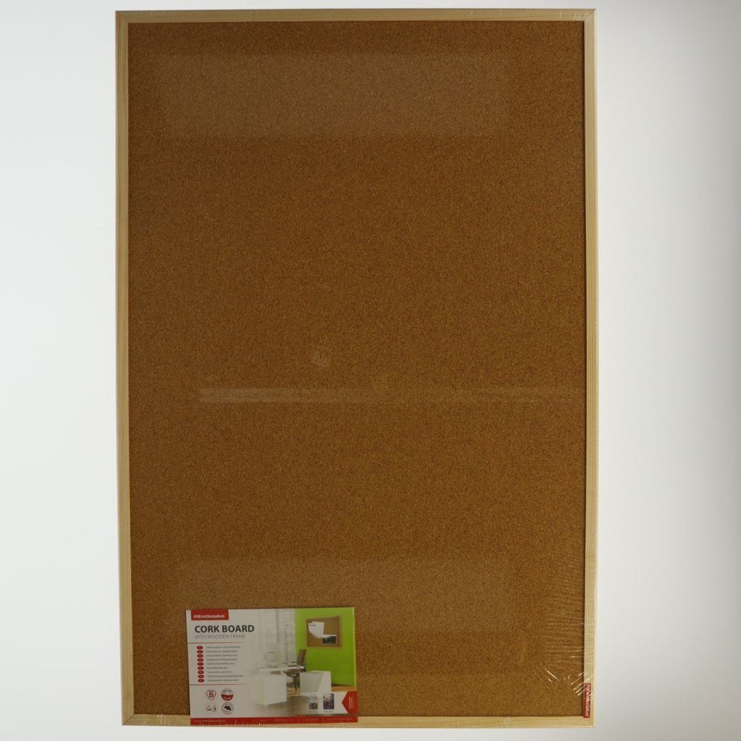 Tablica Korkowa Memoboards W Drewnianej Ramie 900mm X 600mm (Tc96 ...