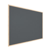 Tablica Korkowa Szary Kolor Korka (Rama Drewniana) 90X60 Cm