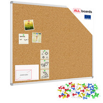 Tablica korkowa w aluminiowej ramie, 100x80 cm