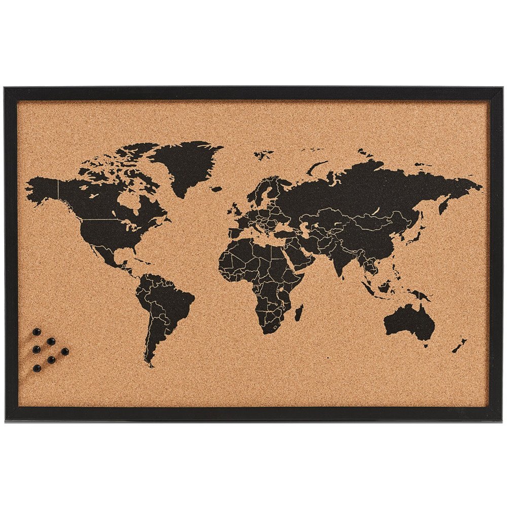 Tablica korkowa ZELLER na notatki World, 60x40 cm