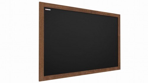 Zdjęcia - Tablica biurowa Allboards Tablica kredowa w drewninanej ramie, czarna, 200x120 cm 