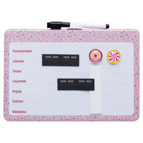 Tablica Magnetyczna, Candy Shop, 2 Kolorowe Magnesy