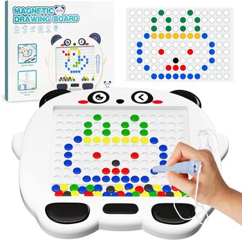 Tablica Magnetyczna Mozaika Montessori Układanka Koraliki Krążki Dla Dzieci Panda - Inna marka