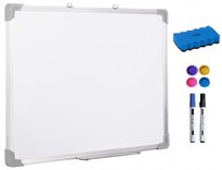 Tablica Magnetyczna Suchościeralna Biała 40X60 + Markery Magnesy Gąbka