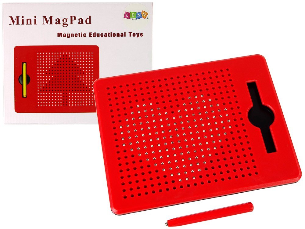 Zdjęcia - Kreatywność i rękodzieło IT Luggage Tablica Magnetyczna z Kulkami Tablet Magnetyczny Czerwony Import LEANToys 