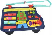 Tablica Manipulacyjna Busy Board Montessori Bus
