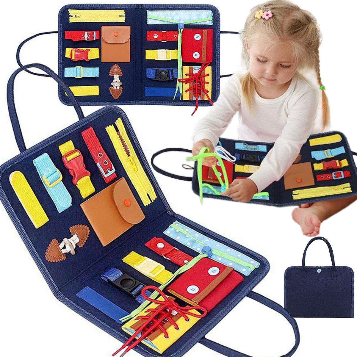 Фото - Інтерактивні іграшки Tablica Manipulacyjna Sensoryczna Montessori