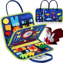 Tablica Manipulacyjna Sensoryczna Montessori Edukacyjna Walizka Royalito_Pl